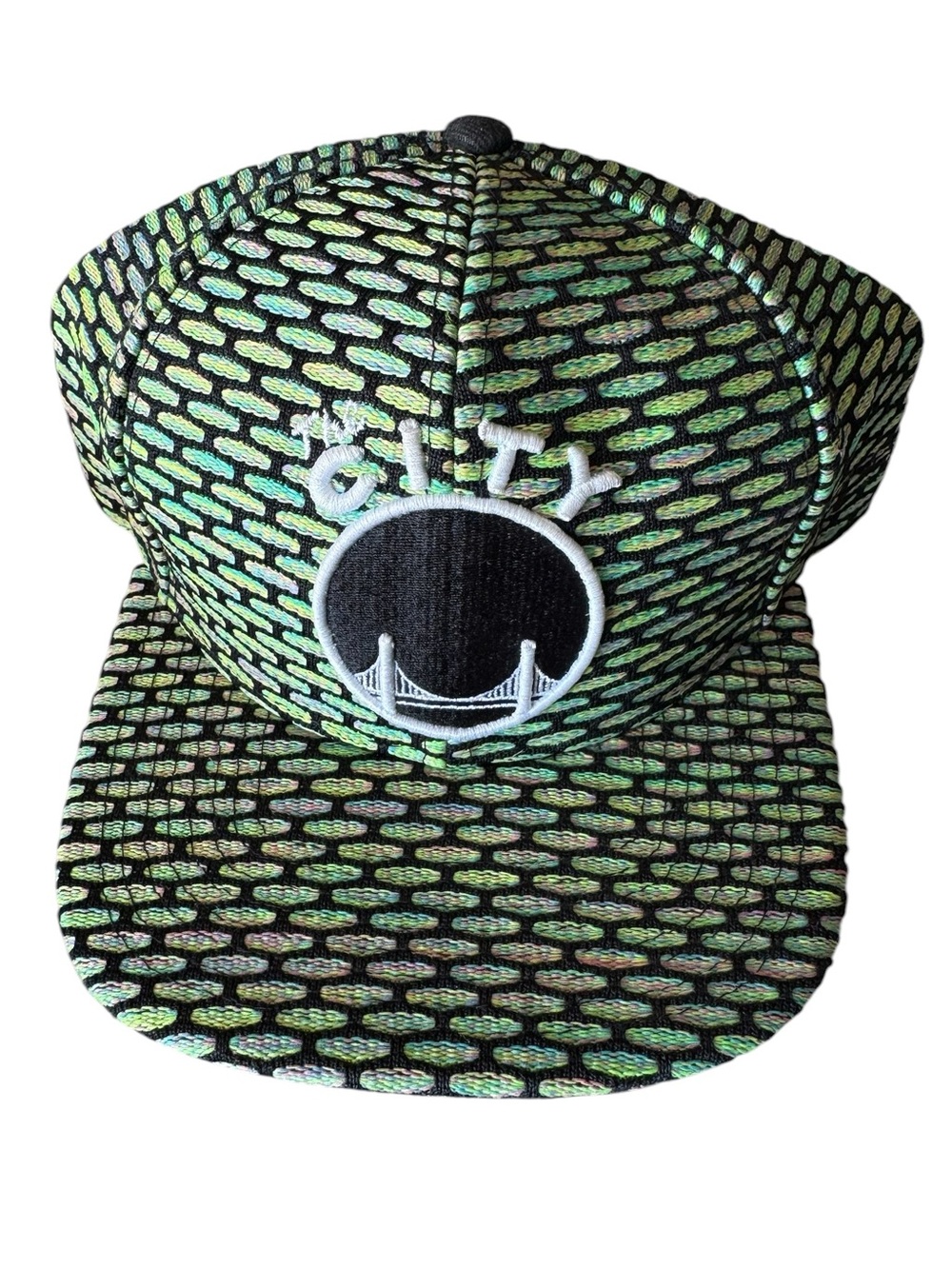 9fifty High End NBA Snapback Hat Black & Lime Green Pattern Men’s OS MINTY